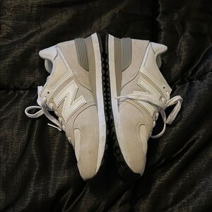 New Balance Light Gray Athletic Shoes
